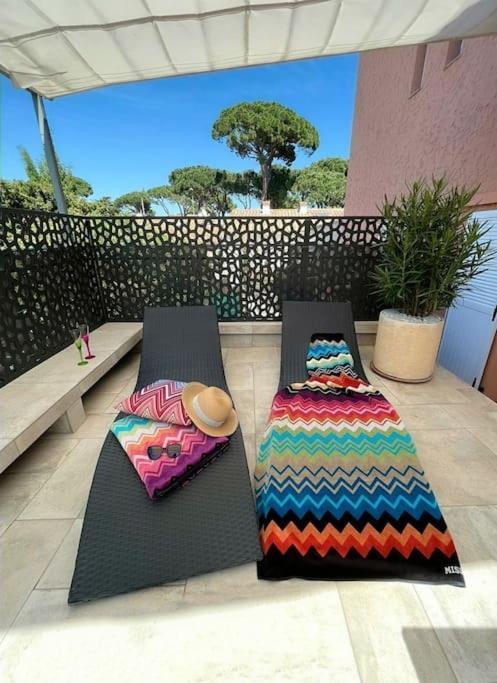 Studio Climatise, Terrasse, Parking Prive, 50M De La Plage Saint-Tropez Kültér fotó